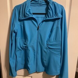 Source Unknown Bright Blue Zip-Up Jacket